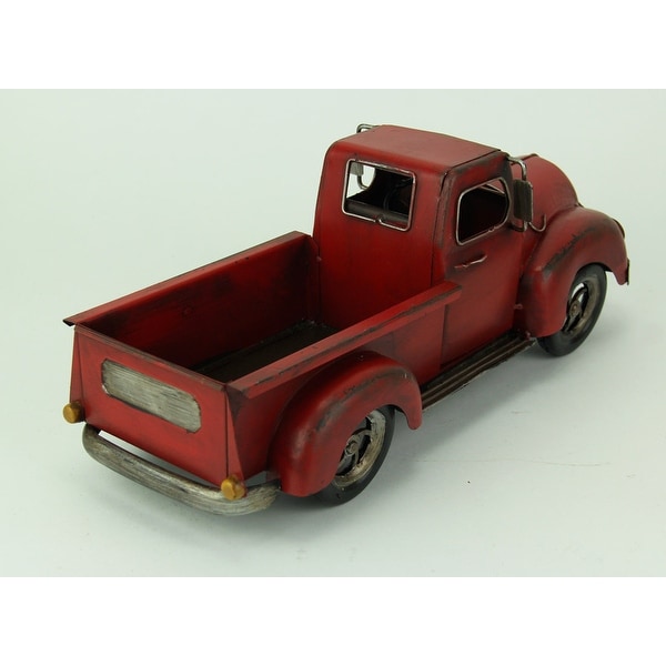 vintage red toy pickup truck