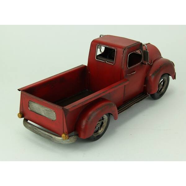 Shop Hand Painted Vintage Red Pickup Truck Metal Statue 5 5 X