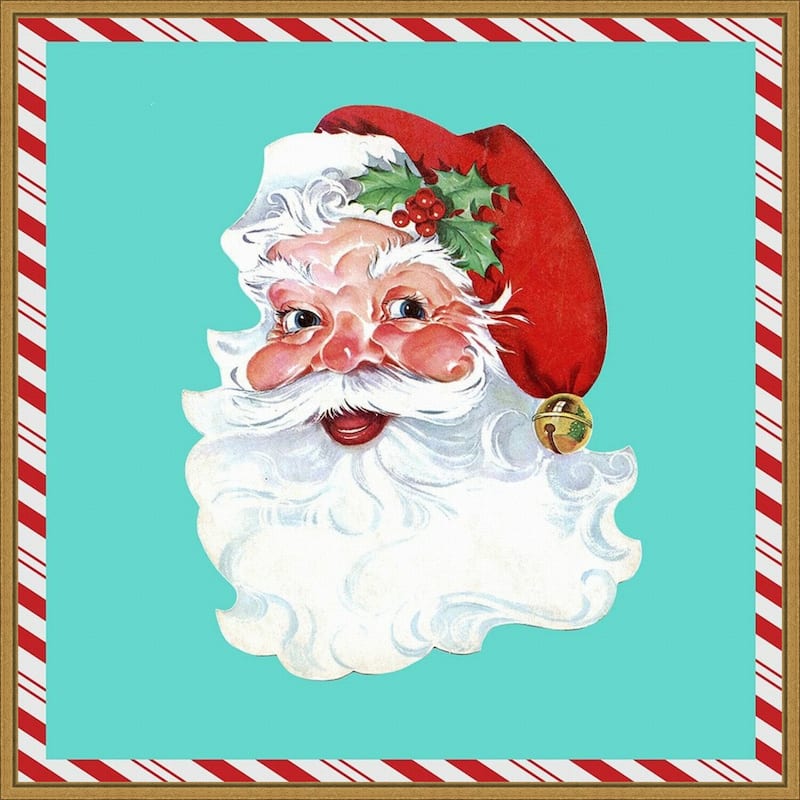 1955 Christmas II by Alicia Ludwig Framed Canvas Wall Art