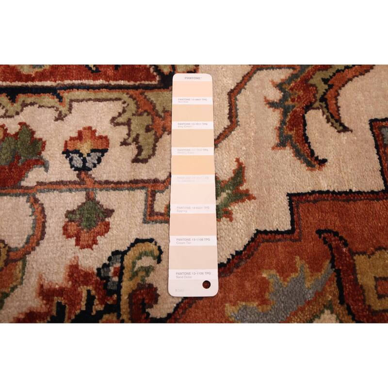 ECARPETGALLERY Hand-knotted Jules Sultane Ivory Wool Rug - 8'10 x 11'9