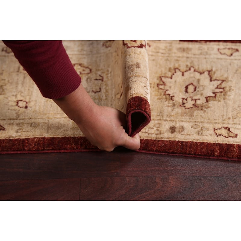 Vegetable Dye Traditional Chobi Peshawar Area Rug Wool Hand-knotted - 5'10" x 8'3"