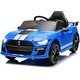 preview thumbnail 4 of 23, Funtok GT02A Kids' Ride On Car 12V Battery with Realistic Mustang Design GT5100 Blue