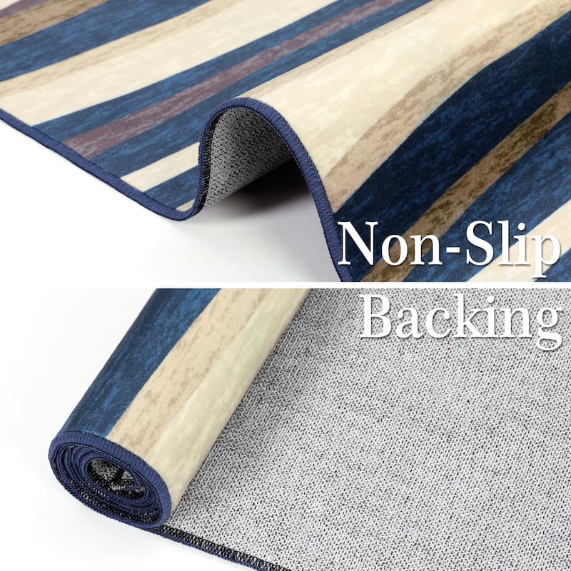 Garvee Modern Abstract Area Rug Colorful Throw Carpet