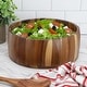 preview thumbnail 6 of 4, MegaChef 9.75 Inch Large Acacia Wood Large Salad Serving Bowl