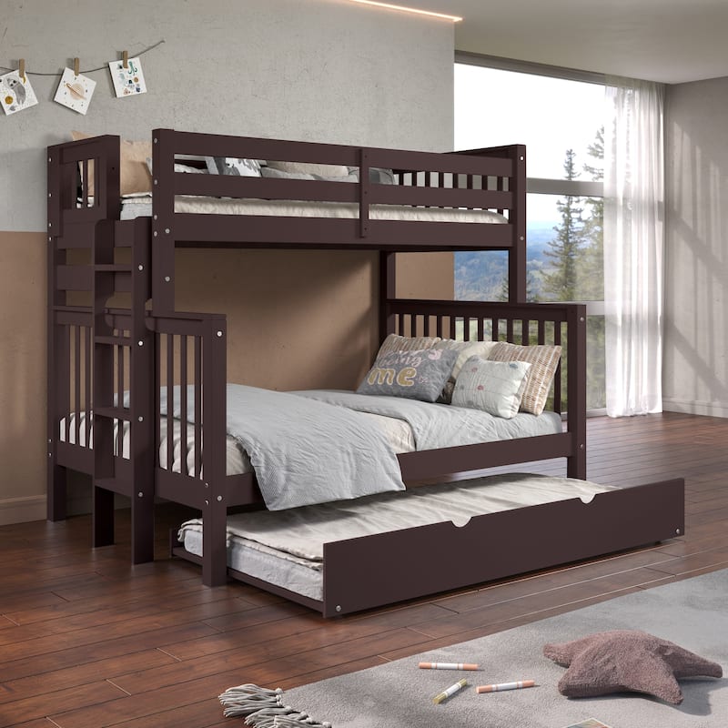 Taylor & Olive Trillium Twin over Full Bunk Bed Ladder, Twin Trundle