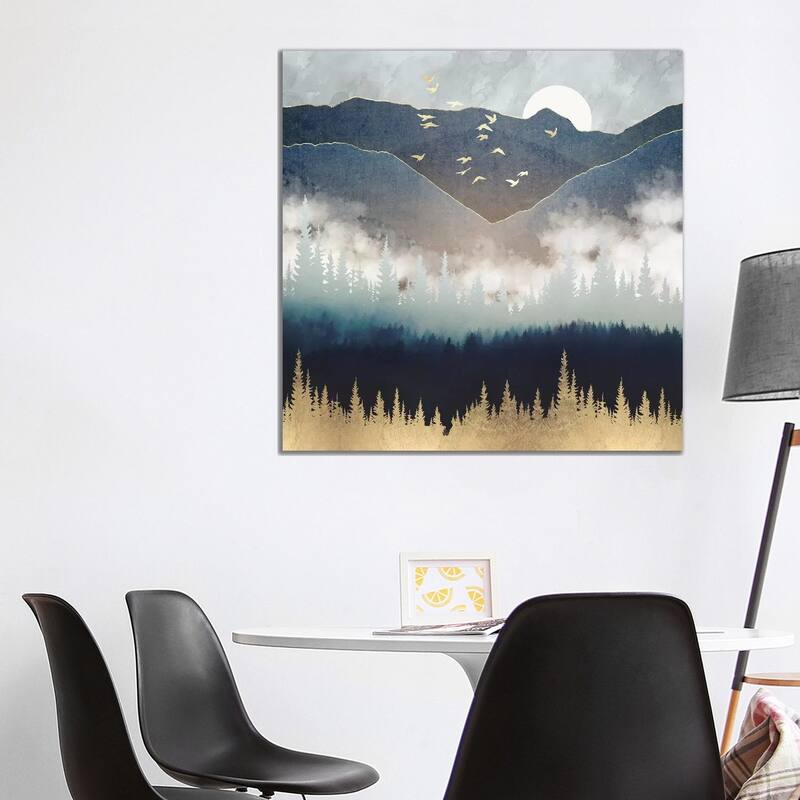 iCanvas "Blue Mountain Mist" by SpaceFrog Designs Canvas Print - 37x37x1.5