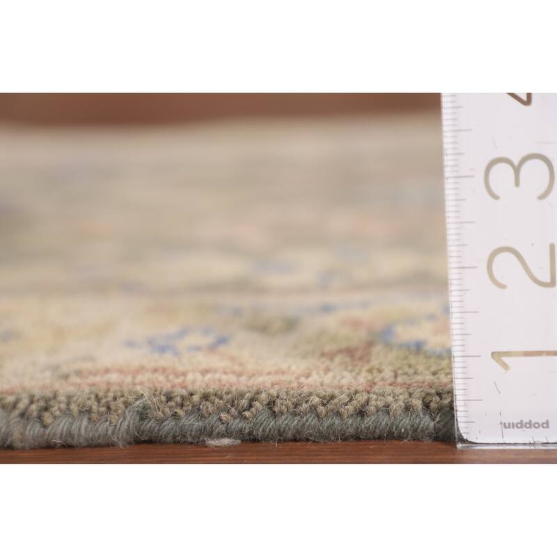 Earth Tone Transitional Oushak Runner Rug Handmade Wool Carpet - 2'7"x 10'0"