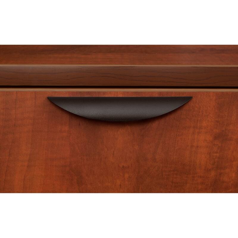 Legacy 66" Single Full Pedestal L-Desk with 47" Return