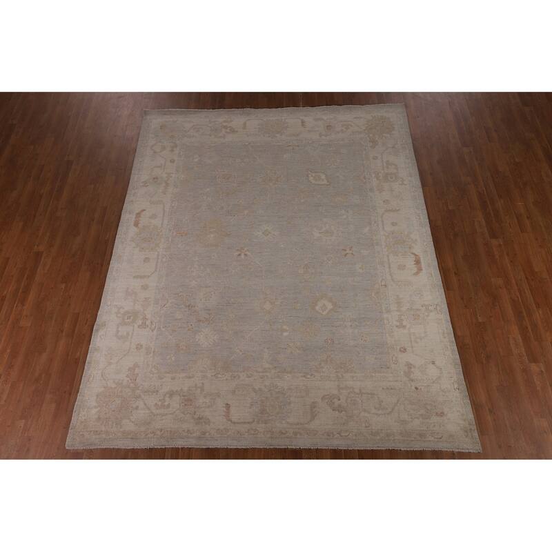 Oushak Vegetable Dye Area Rug Handmade Wool Carpet - 8'3"x 10'2"