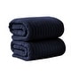 preview thumbnail 106 of 150, Linery & Co. Combed Cotton Bath Towel Set Bath Sheet (Pack of 2) - Navy Blue