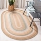 preview thumbnail 3 of 68, SAFAVIEH Handmade Braided Katharyn Country Rug 5' x 8' Oval - Tan/Multi