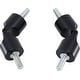 preview thumbnail 7 of 40, MERIVILLE Hinged Elbow Connector - Designed for Bay Window Curtain Rods or Corner Drapery Rods up to 1-inch Diameter Black - For 3/4" rod