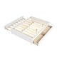 preview thumbnail 8 of 15, Simple Platform Bed Full Size Wood Bed Frame with Twin Trundle and 2 Drawers Suit for Kids Bedroom, No Box Spring Needed White