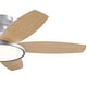 preview thumbnail 41 of 113, 5 - Blade Low Profile Flush Mount Modern Ceiling Fan with LED Light and Remote