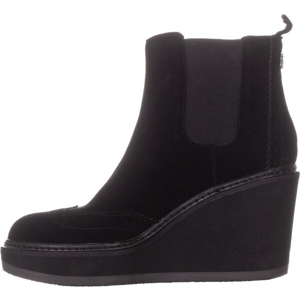tommy hilfiger sirina platform wedge booties