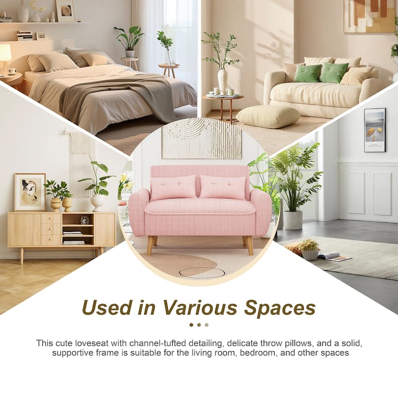 Futzca 48" Modern Loveseat Sofa