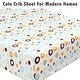 preview thumbnail 27 of 54, Polka Dot Animal Bear Friends ABC&123 Unisex Multi-color Cotton Toddler/Baby Crib Child Fitted Sheet Set (Pack of 3) - N/A