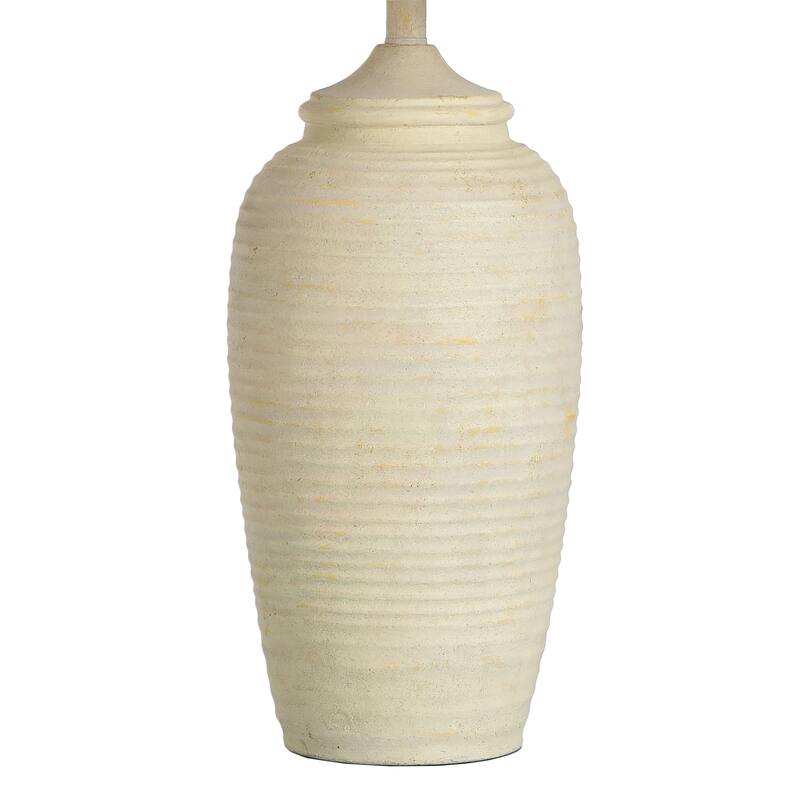Charlotte Polyresin Table Lamp - Linen Shade