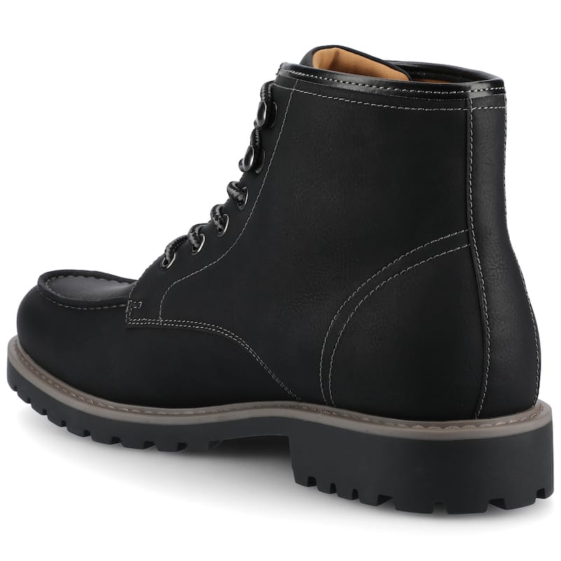 Vance Men's Zeus Medium and Wide Width Moc Toe Boot