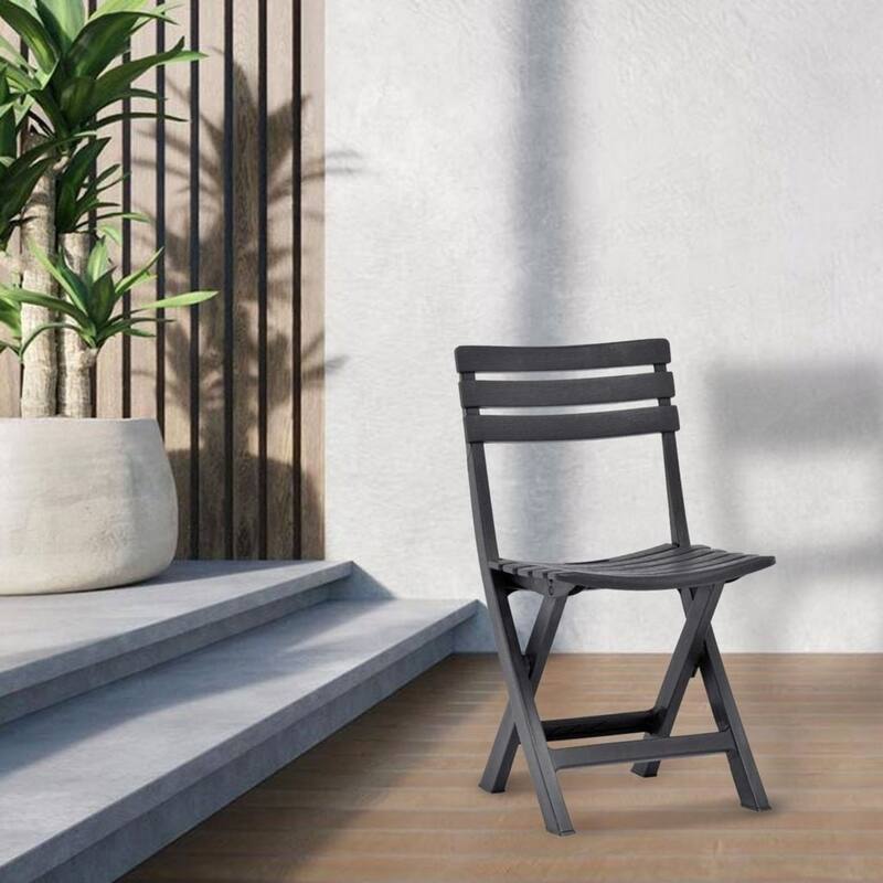 Aria Home Terrasse Outdoor Folding Chairs UV Resistant Set of 4