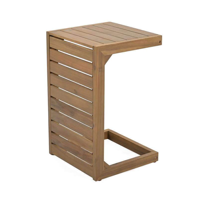 Christopher Knight Home - Owen Acacia Wood and Rattan Outdoor Chat Set for Stylish Lounging