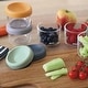 preview thumbnail 3 of 2, BEABA 6 Pack Glass Baby Food Jars - Sunrise - 5Oz.