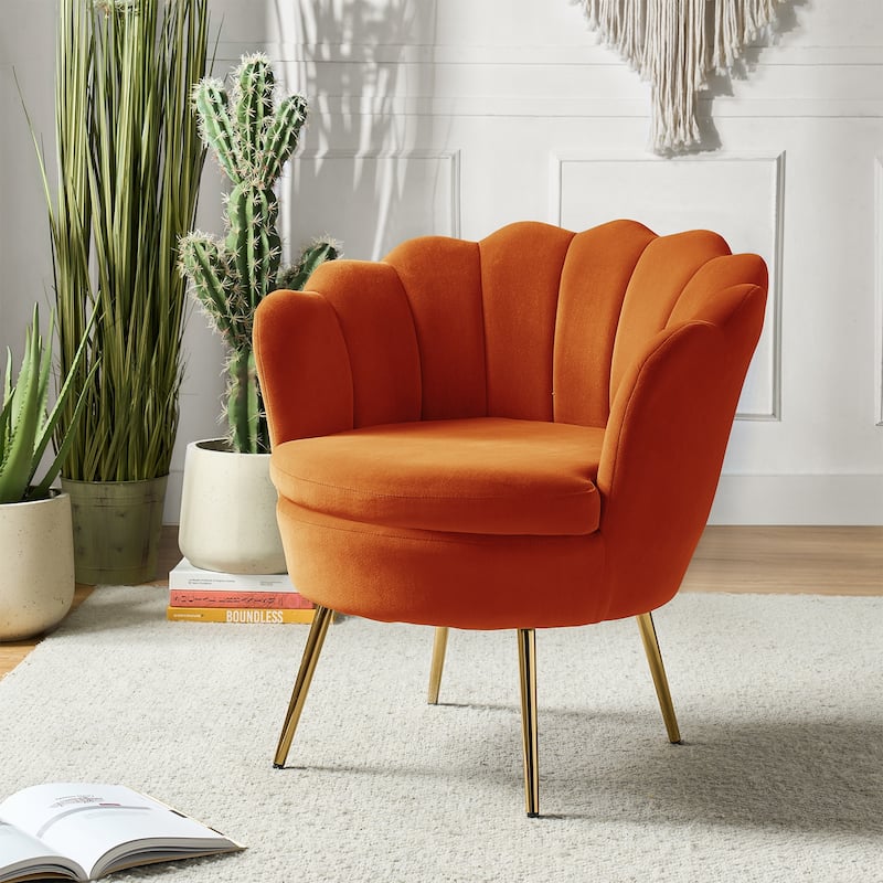 Xabier Cute Modern Upholstered Barrel Chair Accent Chair with Tufted Back by HULALA HOME