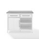 preview thumbnail 9 of 15, Crosley Silvia Stainless Steel Top Kitchen Island - 28"d x 46"w x 36.5"h