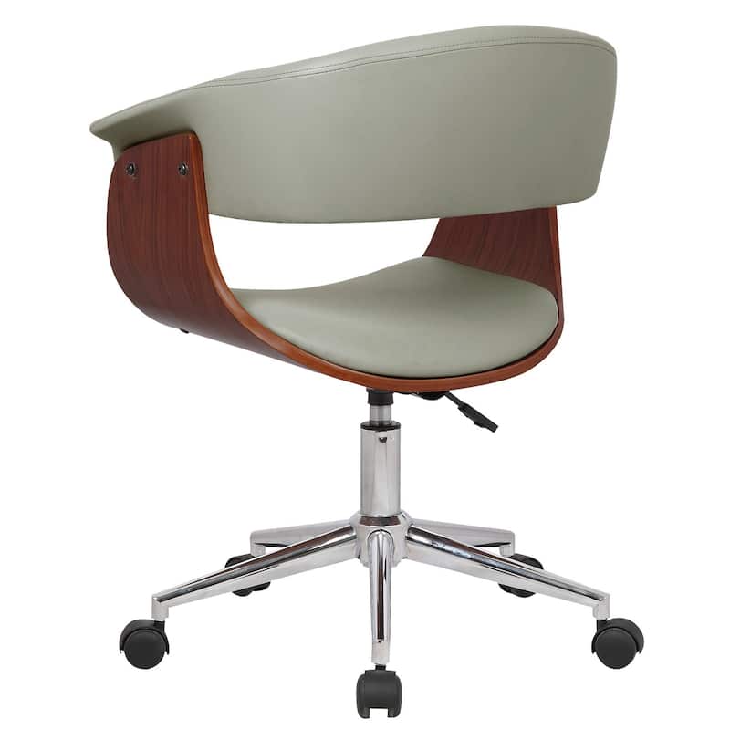 Carson Carrington Heby Faux Leather Mid-Century Office Chair