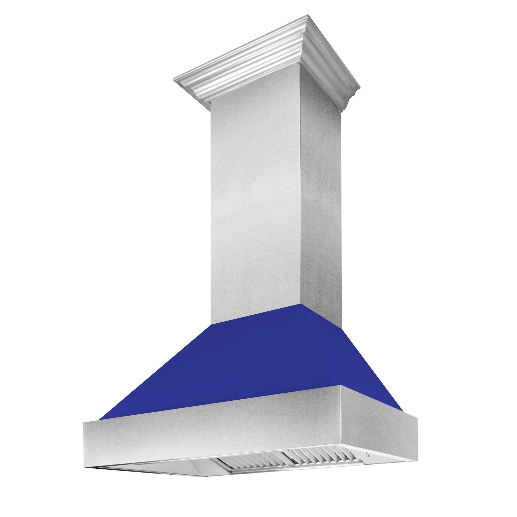 Zline Kitchen and Bath 48" Ducted DuraSnow Stainless Steel Range Hood with Color Shell