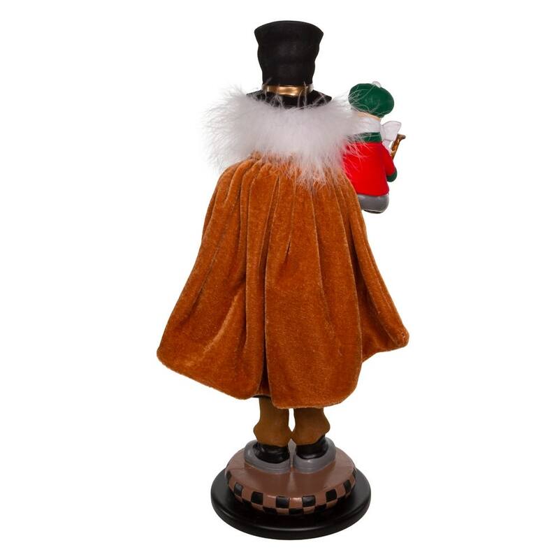 Kurt Adler 17-Inch Bob Cratchit and Tiny Tim Nutcracker - Multicolored