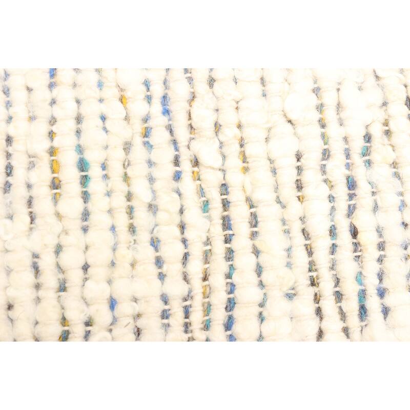 ECARPETGALLERY Braid weave Sienna Cream Wool Rug - 4'11 x 7'11