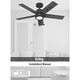 preview thumbnail 10 of 14, Hunter Erling Ceiling Fan with LED Light Kit and Pull Chain - Modern Rustic, Transitional