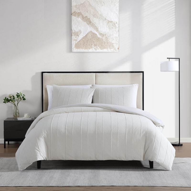 Vera Wang Woven Tucks Reversible Comforter Set