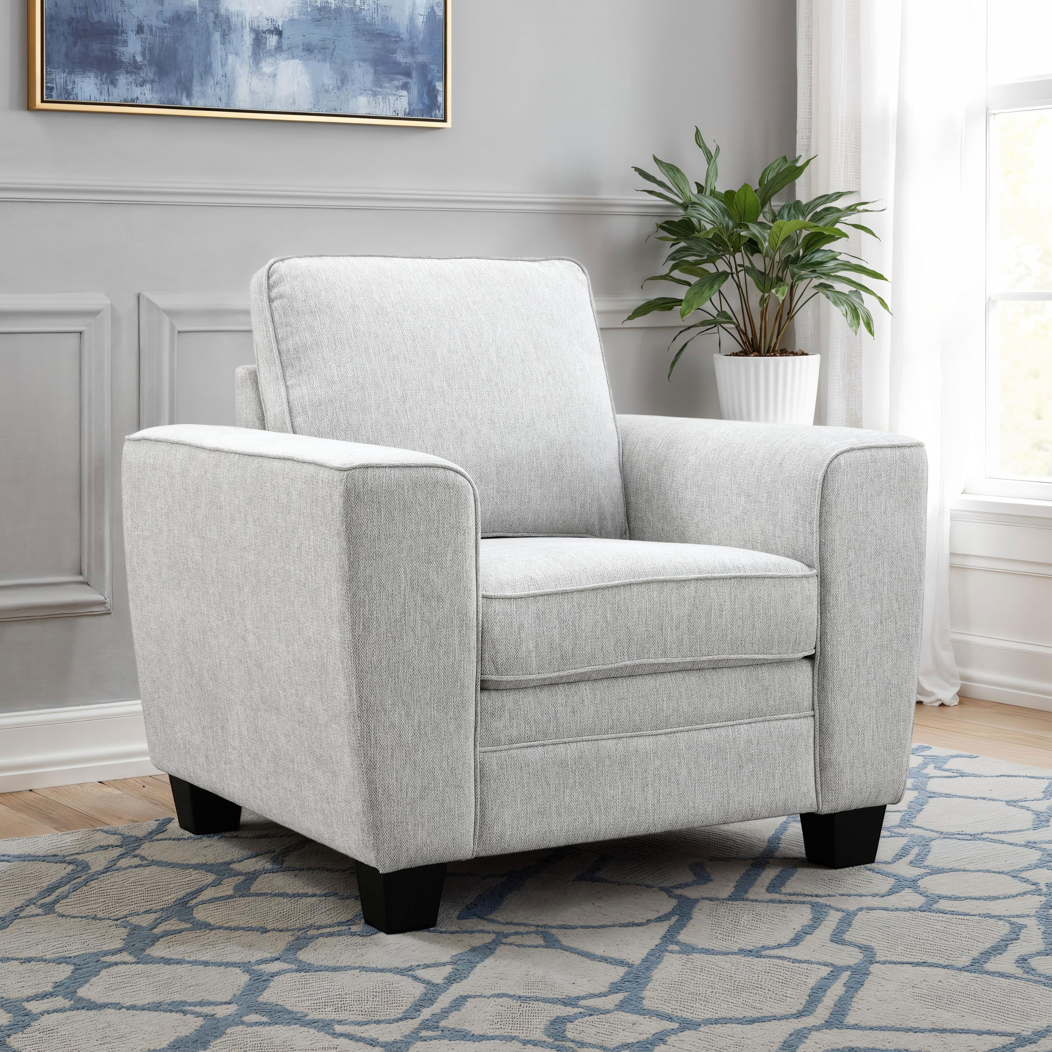 Furniture of America Maevy Chenille Arm Chair