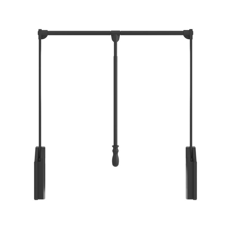 Hardware Resources 32 Inch Wide Pull Down Closet Rod with Soft Close