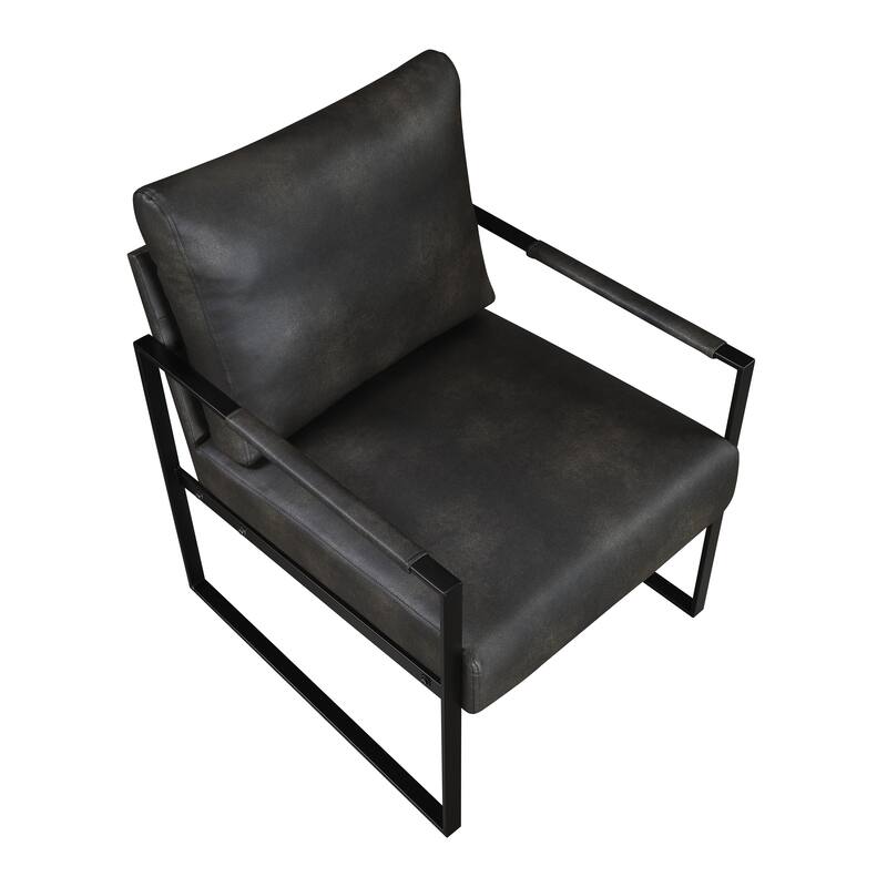 Talbot Faux Leather Accent Chair
