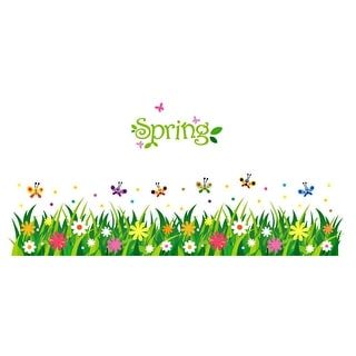 Shop Bedroom Pvc Grass Print Self Adhesive Window Glass Wall Sticker Decal On Sale Overstock 28907731