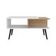 preview thumbnail 2 of 5, Hack Berry Coffee Table with Open Storage and Conical Legs