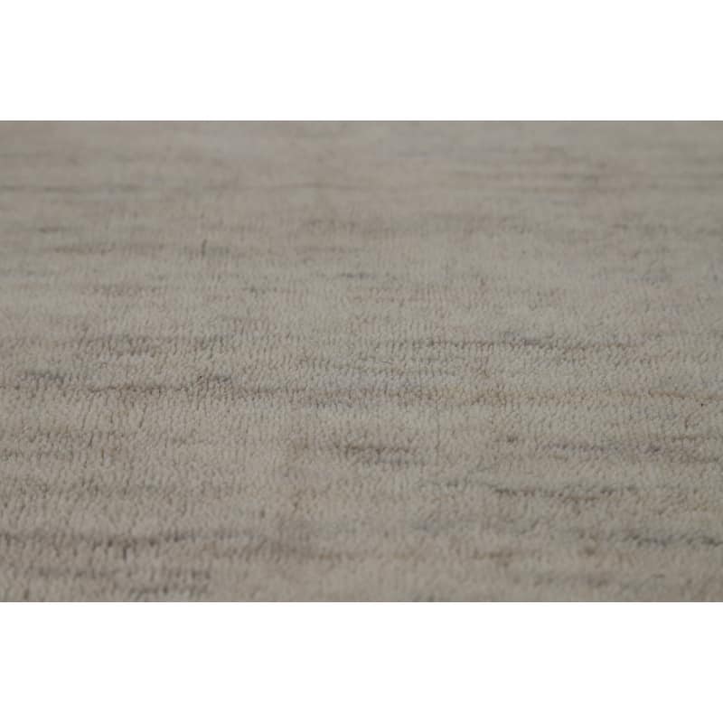 Gabbeh Oriental Rug Handmade Beige Tribal Wool Carpet - 4'4" x 5'10"