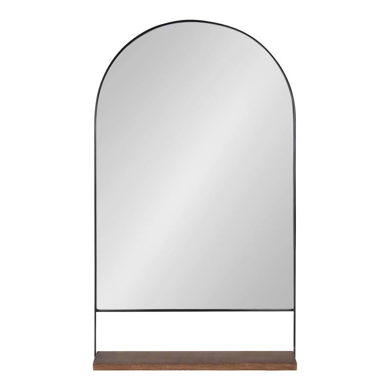 Kate and Laurel Chadwin Wall Mirror with Shelf