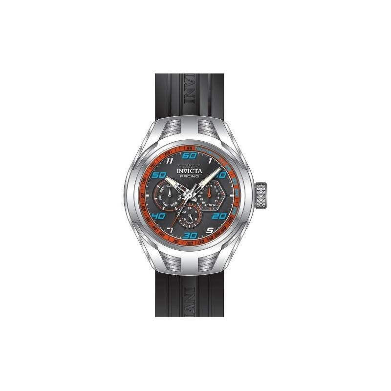 Invicta Men's 47725 Invicta Racing Quartz Chronograph Orange, Black Dial Watch