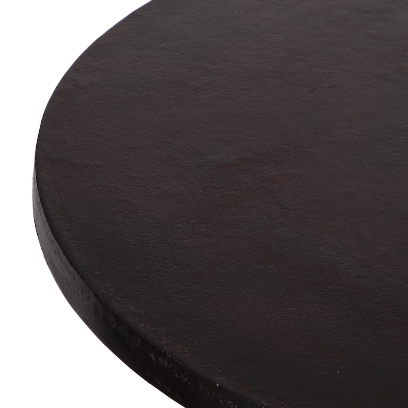 Devries Aluminum Handcrafted Round Dining Table by Christopher Knight Home