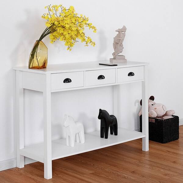 Shop Costway 47 Console Table Hall Table Side Desk Accent Table