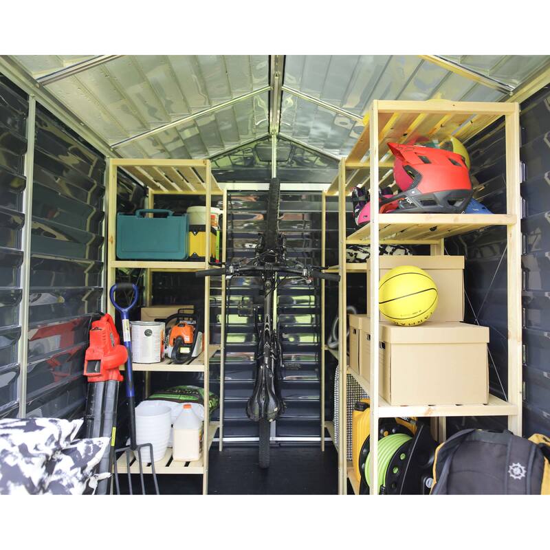 Skylight 6 ft. Midnight Grey Garden Outdoor Storage Shed