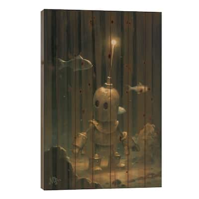 Full Fathom Five Print On Wood by Matt Dixon - Multi-Color