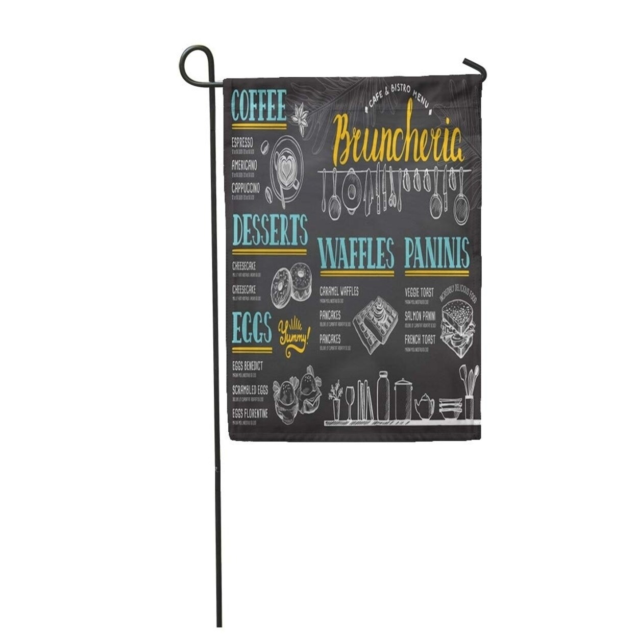 Chalkboard Food For Restaurant And Cafe In Doodle Breakfast Garden Flag Decorative Flag House Banner 28x40 Inch On Sale Overstock Chalkboard Food For Restaurant And Cafe In Doodle Breakfast Garden Flag Decorative Flag House Banner 28x40 Inch On Sale Overstock