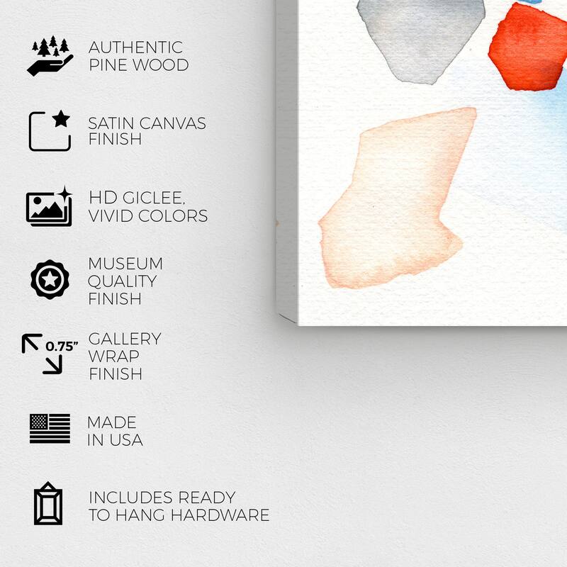Wynwood Studio Prints Abstract The Life Aquatic White and Light Blue Modern & Contemporary Wall Art Canvas Print
