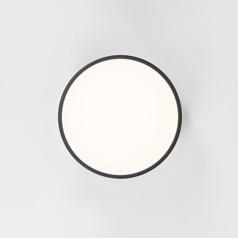 Scandinavian Wooden Accent Round Dimmable LED Flush Mount Light