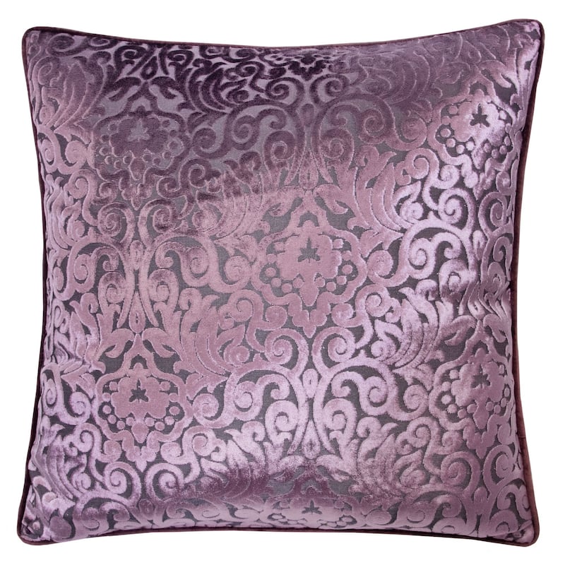 Homey Cozy Cut Velvet Throw Pillow Cover & Insert - Purple